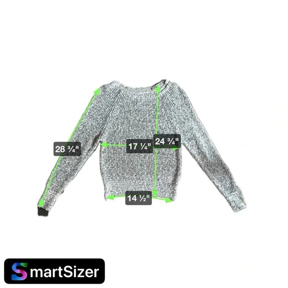 Free People Crew Neck Sweater Black and white 100% Cotton Size medium - Picture 9 of 10